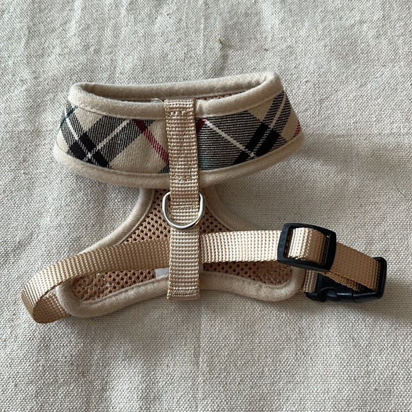 Scenereal Beige Plaid XS Dog Harness - Picture 3 of 7